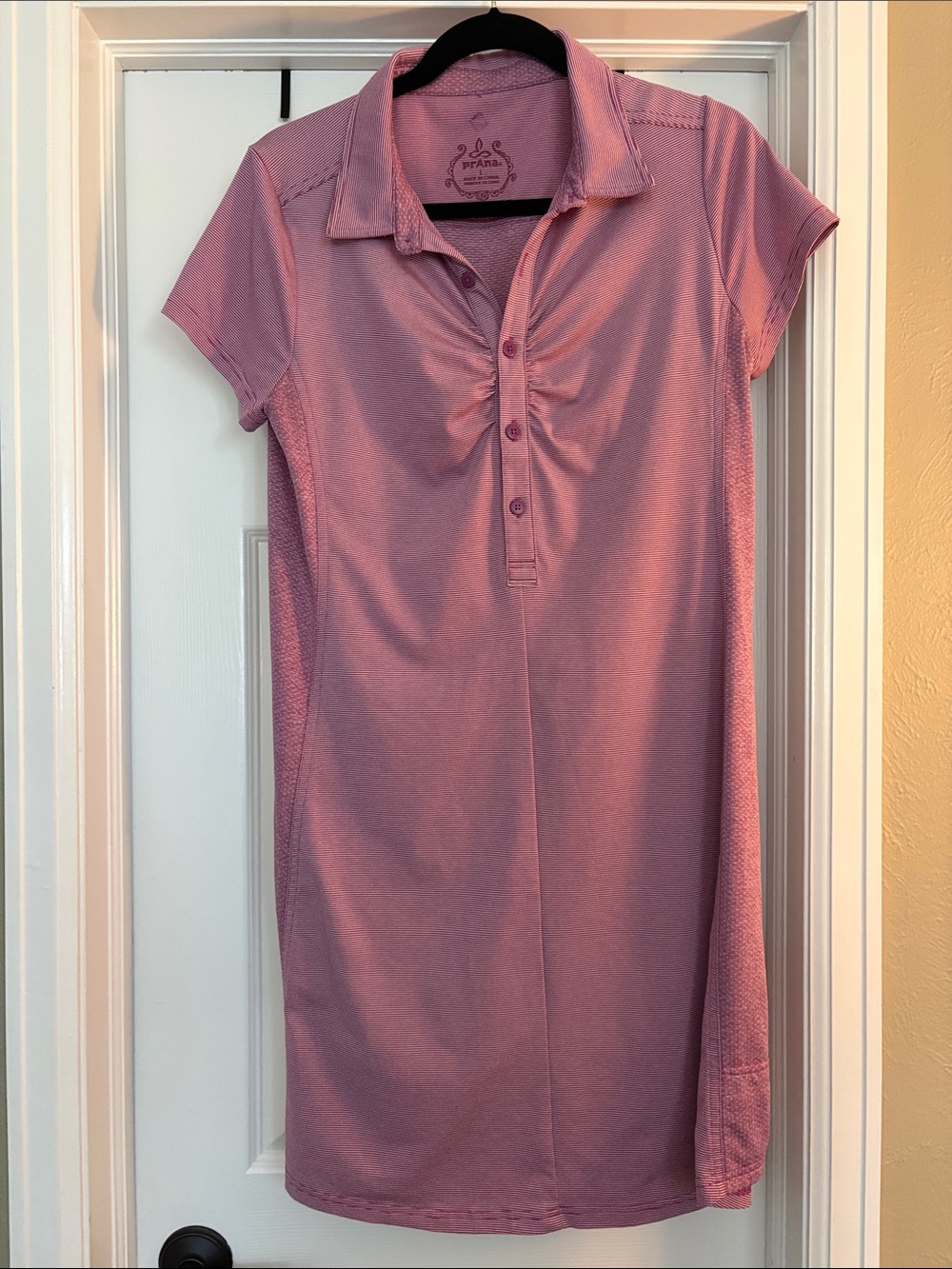 Prana Dusty Rose Short-Sleeve Polo Tunic Kinley dress